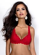 Beautiful bra with rich lace details, A to I-cup